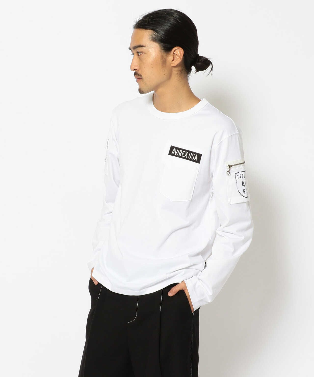 ファティーグ 高領 長袖 T恤/LONG SLEEVE FATIGUE CREW NECK T-SHIRT