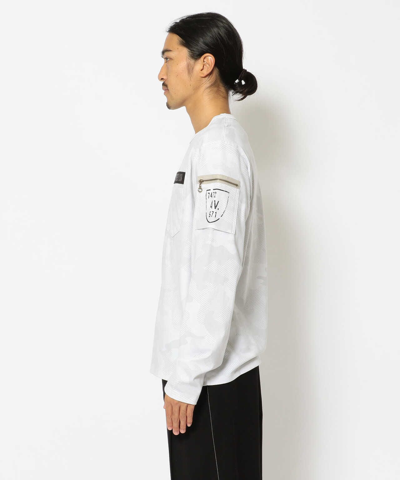 ファティーグ 高領 長袖 T恤/LONG SLEEVE FATIGUE CREW NECK T-SHIRT