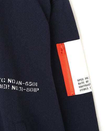 《&DEPOT限定》REMODEL DESIGN STAND ZIP SWEAT/改造設計立領拉鍊衛衣