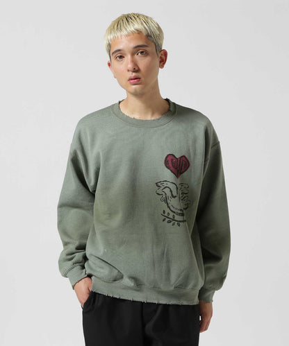 Sasquatchfabrix./Sasquatchfabrix/VINTAGE SWEATSHIRT 橄欖分支