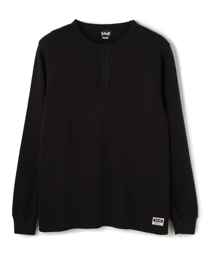 LS HONEYCOMB HENLEYNECK T-SHIRT/蜂窩紋領T恤/ハニカム ヘンリーネック
