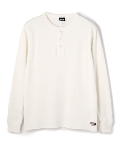 LS HONEYCOMB HENLEYNECK T-SHIRT/蜂窩紋領T恤/ハニカム ヘンリーネック