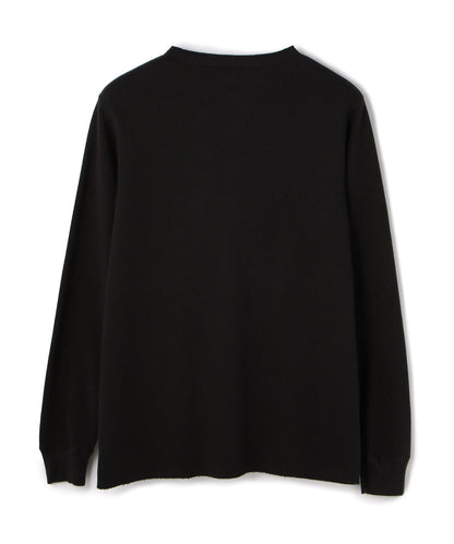 LS HONEYCOMB HENLEYNECK T-SHIRT/蜂窩紋領T恤/ハニカム ヘンリーネック