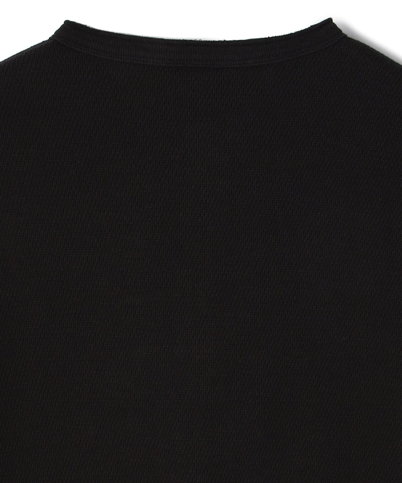 LS HONEYCOMB HENLEYNECK T-SHIRT/蜂窩紋領T恤/ハニカム ヘンリーネック