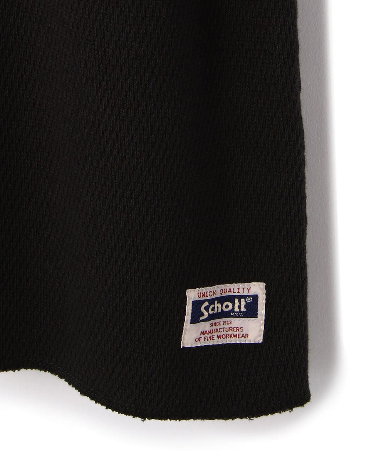 LS HONEYCOMB HENLEYNECK T-SHIRT/蜂窩紋領T恤/ハニカム ヘンリーネック