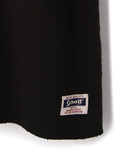 LS HONEYCOMB HENLEYNECK T-SHIRT/蜂窩紋領T恤/ハニカム ヘンリーネック