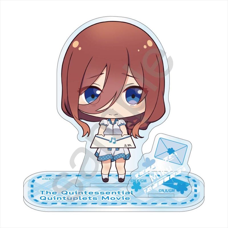 《五等分的新娘》迷你! Letter 亞克力支架Jr. 中野三玖