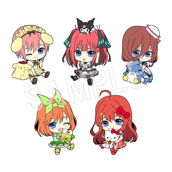 《五等分的新娘》×《三麗歐》- 平面女孩交易橡膠掛繩【全套裝盒】