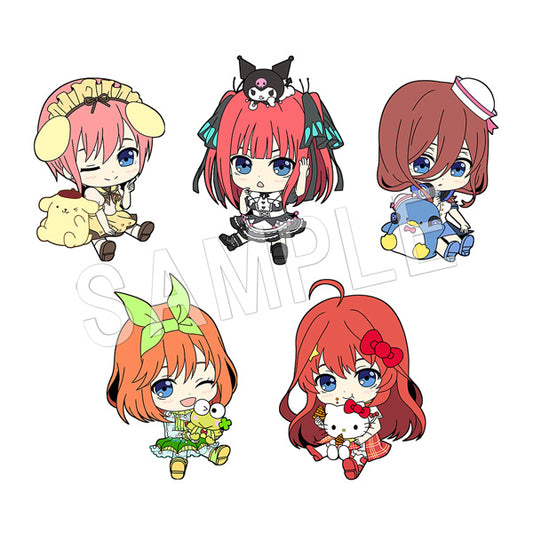 《五等分的新娘》×《三麗歐》- 平面女孩交易橡膠掛繩【全套裝盒】