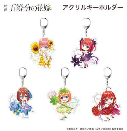 電影 《五等分的新娘》 迷你角色亞克力鑰匙扣 中野五月 花朵版。