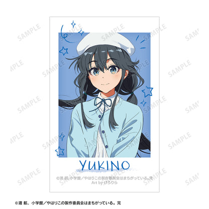 《我的青春戀愛物語果然有問題》_描繪私服版 藝術作品 由 けろりら 手繪 即時相機風格插畫卡片4張套裝