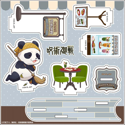 《呪術回戦》_迷你亞克力場景模型【和風茶座版】⑥熊貓