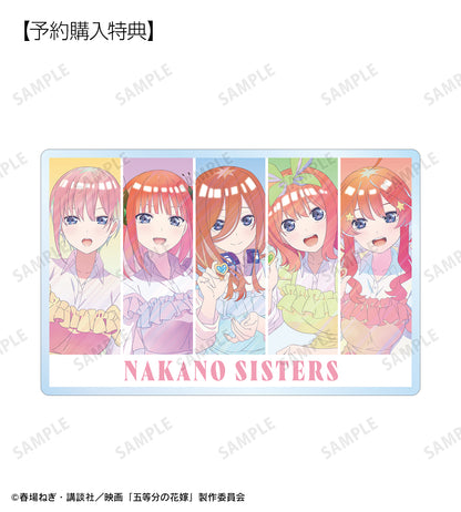 【colleize限定特典附】電影《五等分的新娘》_全新繪製插圖 制服圍裙版 交換 Ani-Art 透明標籤 亞克力姓名牌全10種