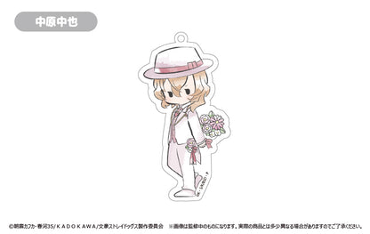 《文豪野犬》復古風亞克力鑰匙扣 花朵版【全套裝盒】