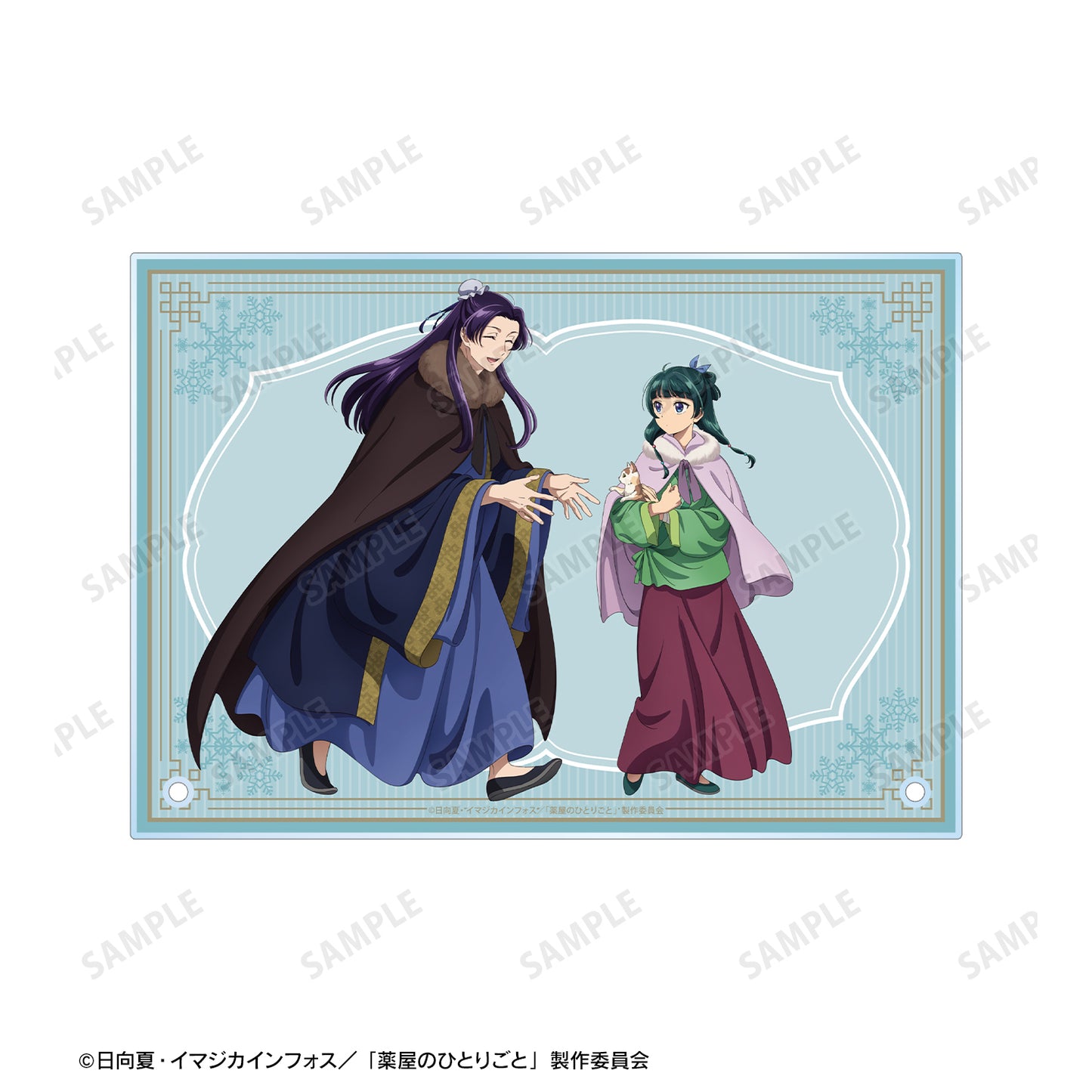 《藥屋少女的低語》描繪新作 貓貓&壬氏 冬季裝扮版 A5亞克力面板