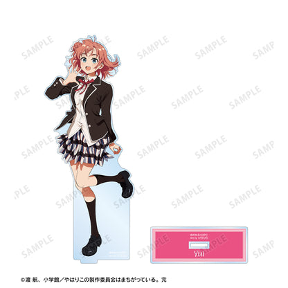 《我的青春戀愛物語果然有問題》- 描繪由比之濱結衣 制服版 藝術品 由 けろりら 設計的 大號亞克力支架