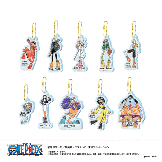ONE PIECE 亞克力鑰匙扣收藏系列-輕鬆風第1彈-【整箱】
