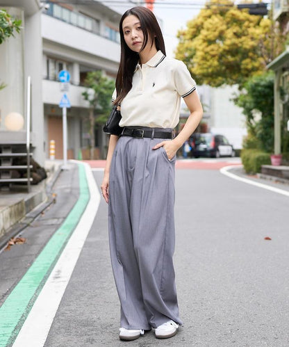 聯名 線條設計一點刺繡Polo衫