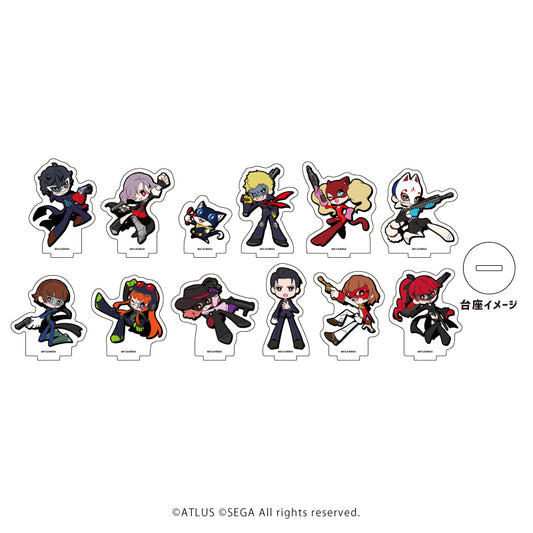 Persona 5 戰術亞克力迷你立牌01/整盒(共12種)(圖案藝術插圖)【全套盒裝】