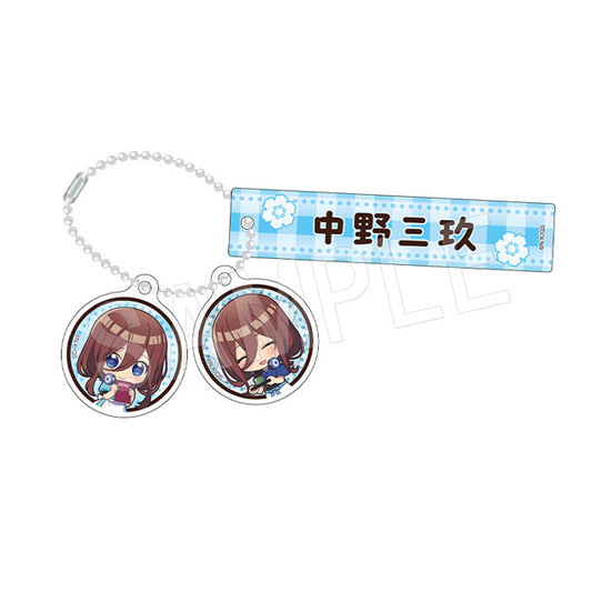 《五等分的新娘》∽_房間鑰匙扣 咖啡店版 三玖