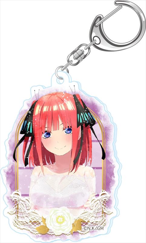 《五等分的新娘》_溼潤色系列 丙烯鑰匙扣 中野二乃