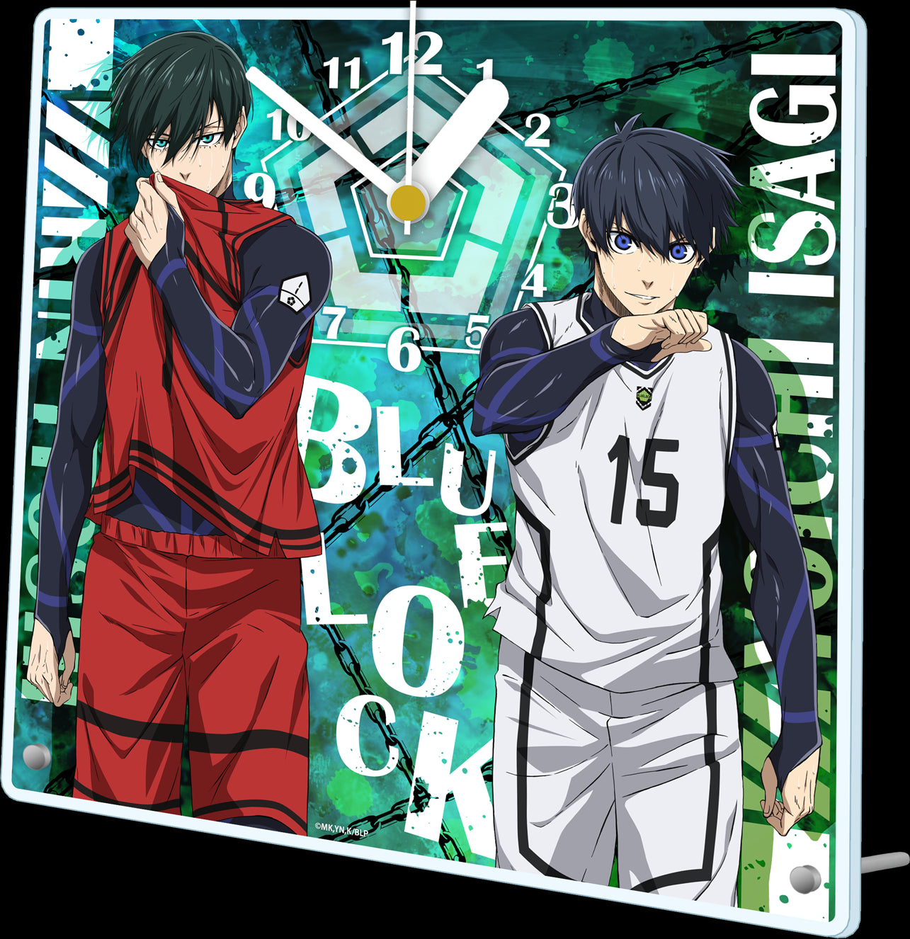 《藍色監獄》丙烯酸置時鐘【潔 世一&糸師 凜】