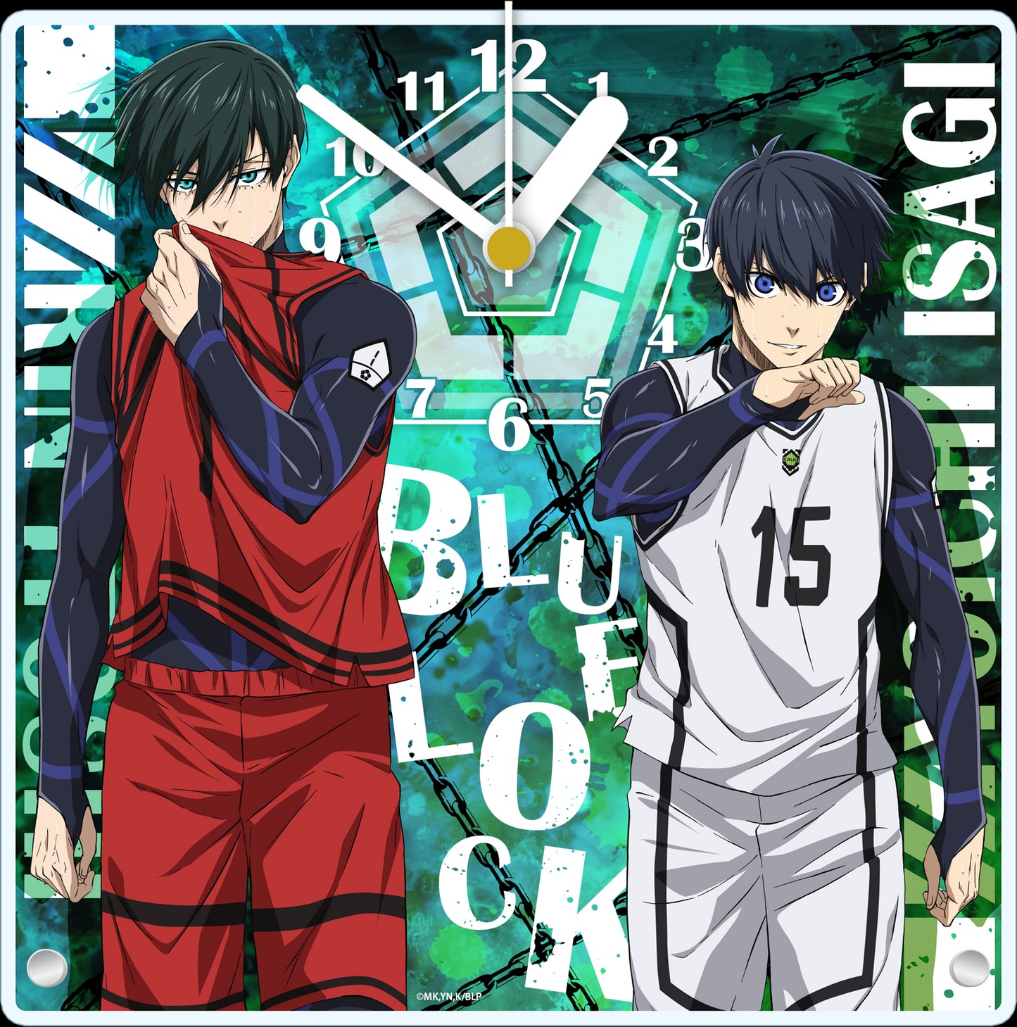 《藍色監獄》丙烯酸置時鐘【潔 世一&糸師 凜】