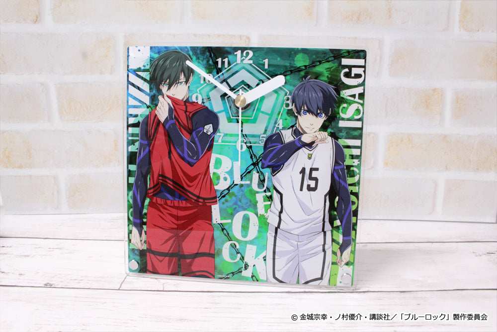 《藍色監獄》丙烯酸置時鐘【潔 世一&糸師 凜】