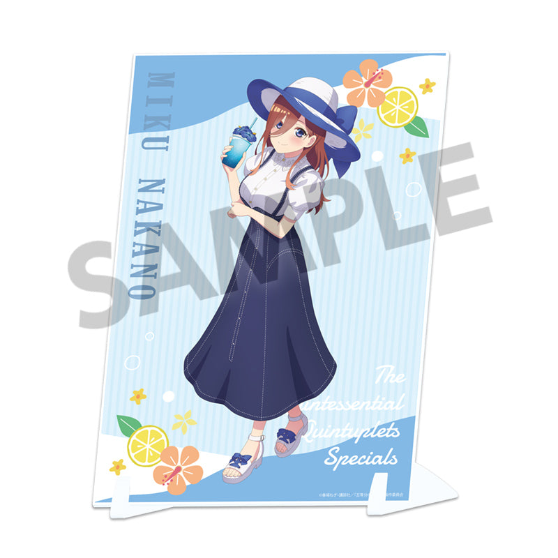 《五等分的新娘》∽描繪下來的亞克力掛板 中野三玖 假期版