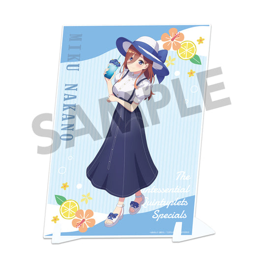 《五等分的新娘》∽描繪下來的亞克力掛板 中野三玖 假期版