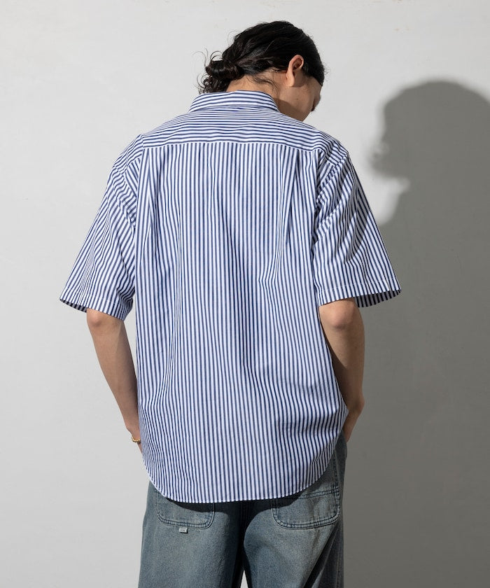 NEW LOOSE FIT BROAD REGULAR COLLAR SHIRT SHORT SLEEVE