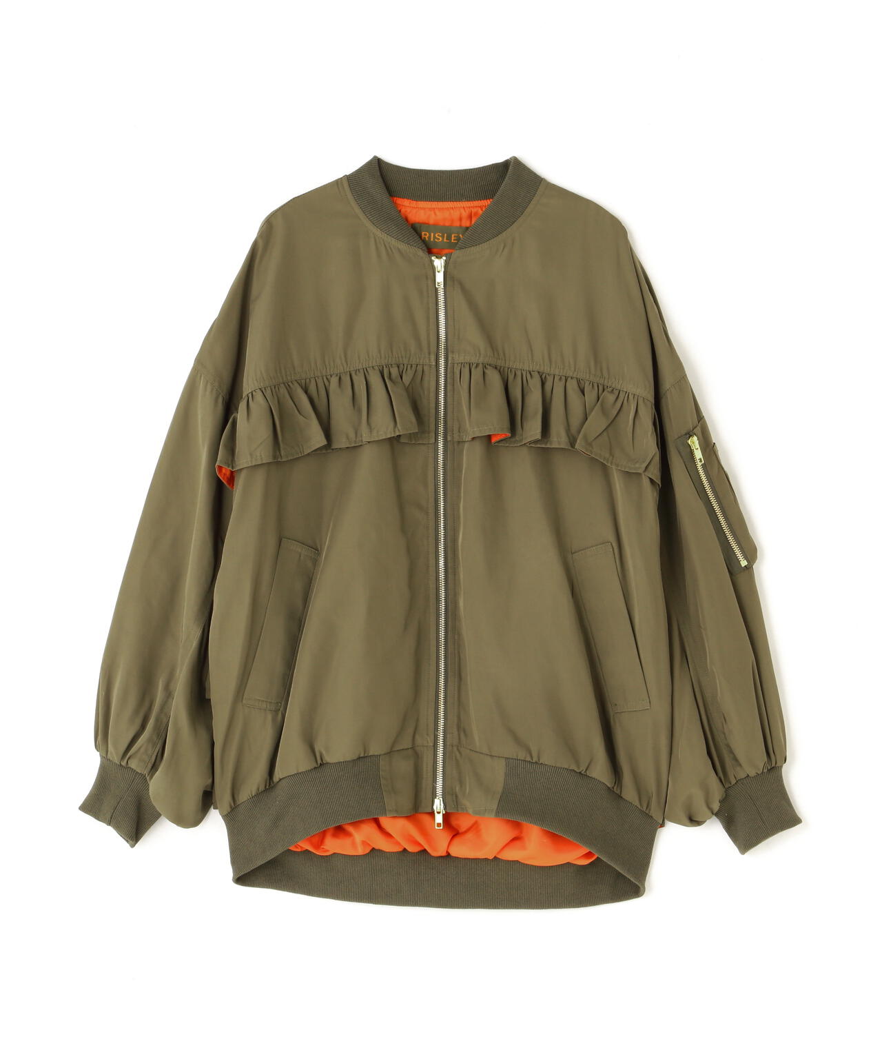 Risley(リズレー) 背部荷葉邊MA-1