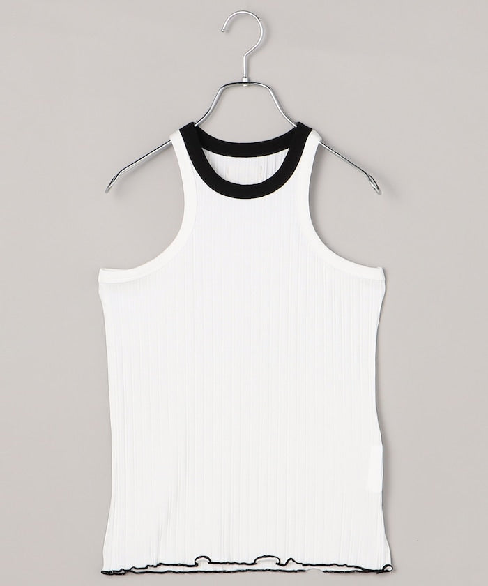 LOVER TANK TOP RIB STRETCH JERSEY BICOLOR / AM-C0413