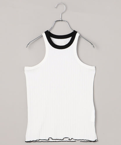 LOVER TANK TOP RIB STRETCH JERSEY BICOLOR / AM-C0413