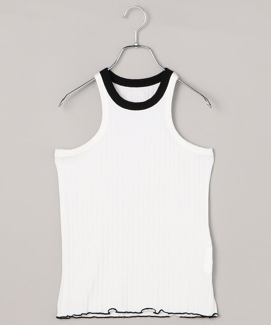 LOVER TANK TOP RIB STRETCH JERSEY BICOLOR / AM-C0413