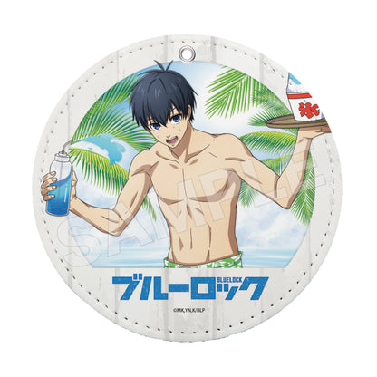 《藍色監獄》海之家 鑰匙扣皮質杯墊 /01 潔 世一