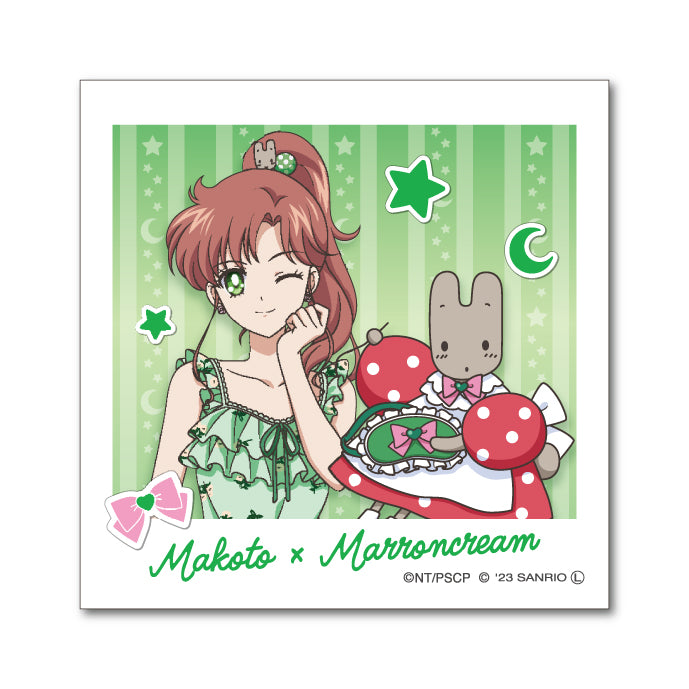 《美少女戰士》×Sanrio_卡紙剪貼迷你貼紙 木野真琴×栗子奶油