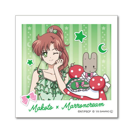 《美少女戰士》×Sanrio_卡紙剪貼迷你貼紙 木野真琴×栗子奶油