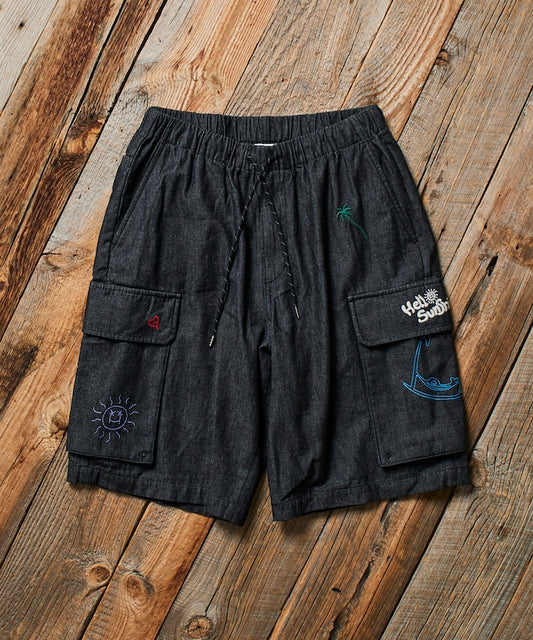 Chambray Trip Shorts