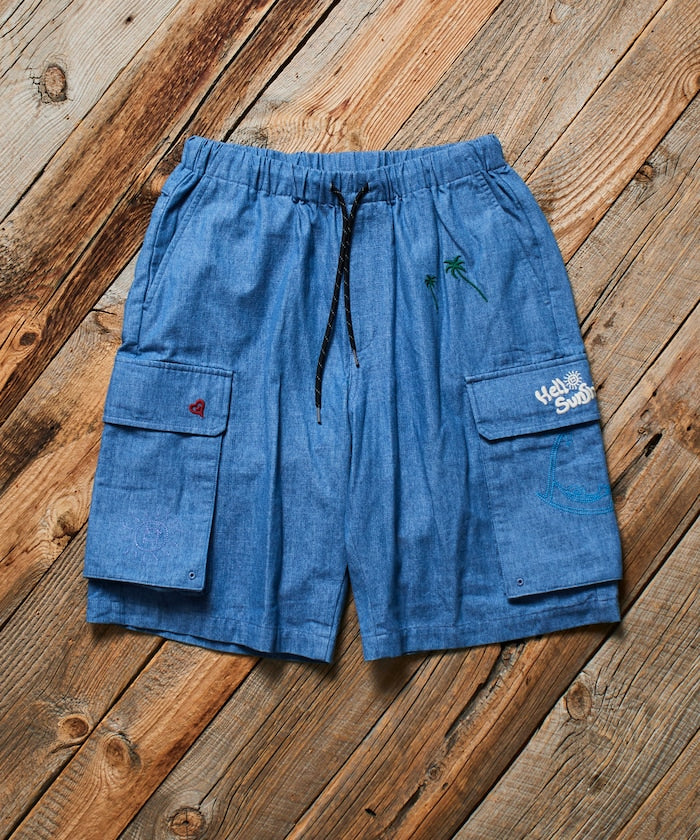 Chambray Trip Shorts