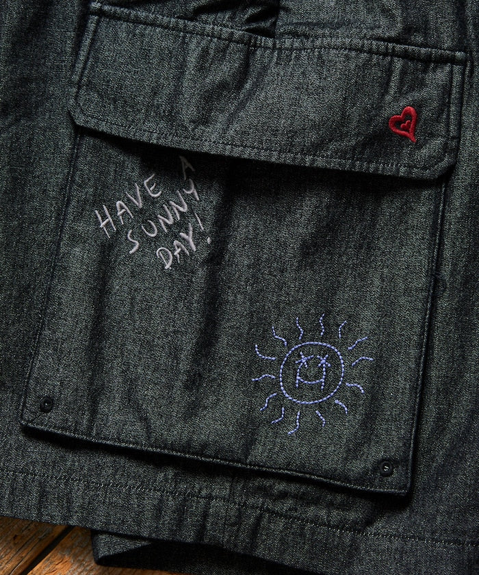 Chambray Trip Shorts