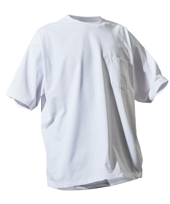 《AIR》DRY 高功能材料 7.7盎司 大尺寸 圓領口袋T恤/吸溼快乾/遮熱/防紫外線