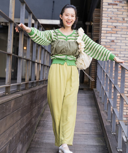 2way 透視 邊框 針織開衫