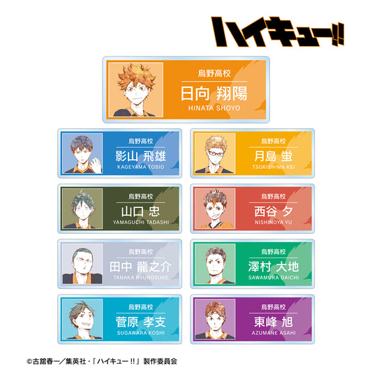 《排球少年》_交易 Ani-Art 第1波 亞克力姓名牌 ver.A(單位/盒)【全套盒裝】