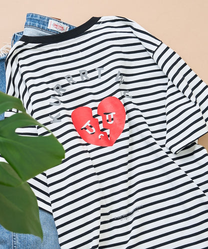 red heart break Tee