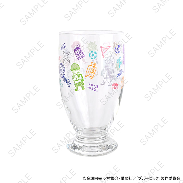 《藍色監獄》_迪士尼 阿黛麗復古臺座玻璃杯總花紋