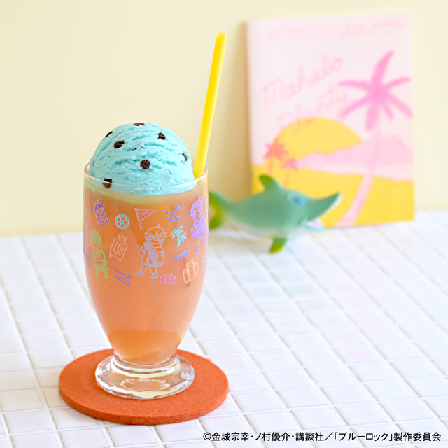 《藍色監獄》_迪士尼 阿黛麗復古臺座玻璃杯總花紋