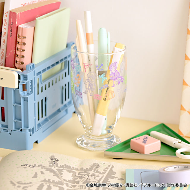 《藍色監獄》_迪士尼 阿黛麗復古臺座玻璃杯總花紋