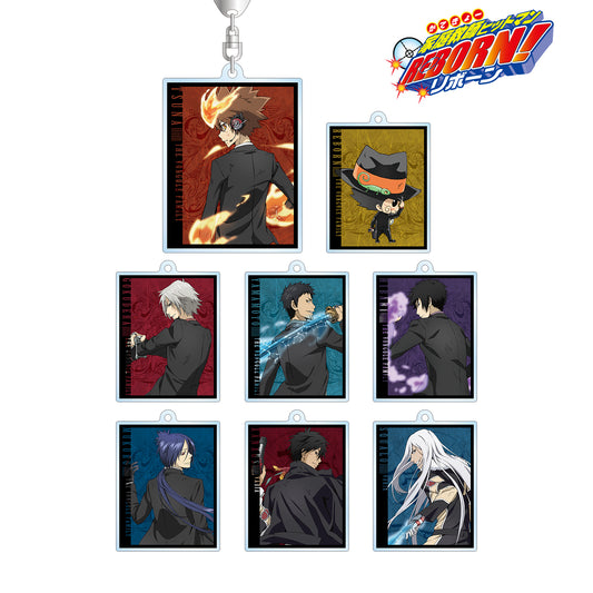 《家庭教師HITMAN REBORN!》_全新繪製插圖 戰鬥背影版 交易亞克力鑰匙扣(單位/單品)