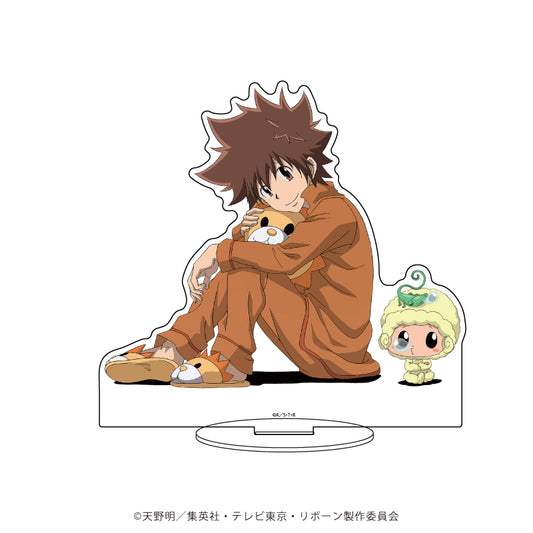 《家庭教師HITMAN REBORN!》角色亞克力手辦47/Reborn＆沢田繩吉(描繪下來的插圖)